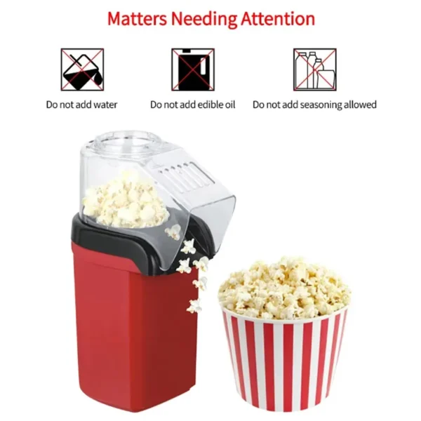 220V fully automatic popcorn machine with high pop-up rate for household kitchen mini popcorn machine children's birthday gift - Image 5