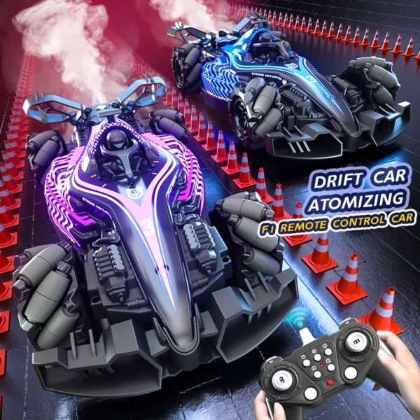 JJRC Drift RC Car With Led Lights Music 2.4G Watch Gesture Radio Remote Control Spray Stunt Car 4WD Electric Children Toys - Image 2