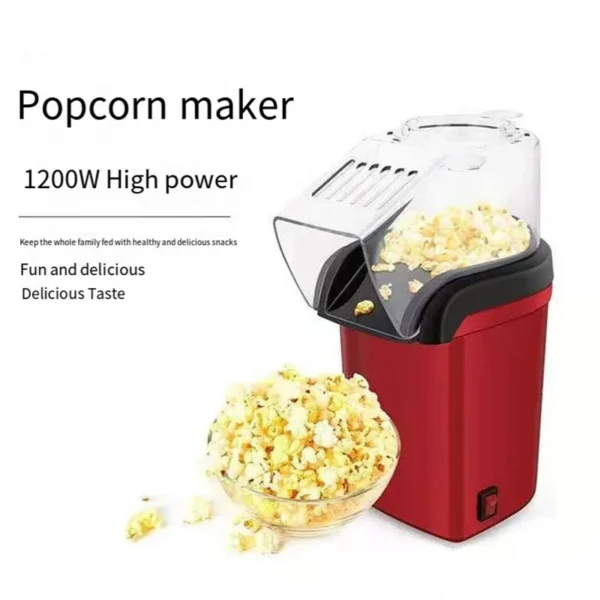 220V fully automatic popcorn machine with high pop-up rate for household kitchen mini popcorn machine children's birthday gift - Image 3