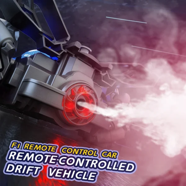 JJRC Drift RC Car With Led Lights Music 2.4G Watch Gesture Radio Remote Control Spray Stunt Car 4WD Electric Children Toys - Image 6