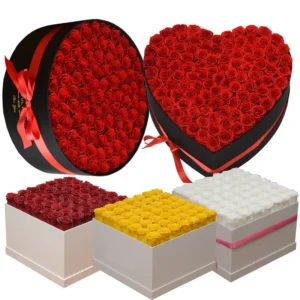 Real Long-Lasting Rose for Valentine's Day, Anniversaries, or Romantic Special Occasions, Elegant Keepsake Box